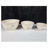 3-pc Household Institute Bowls - Priscilla design