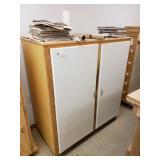 Homemade Wood Cabinet - Books