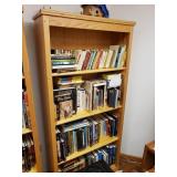 Homemade Oak Bookshelf w/contents