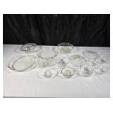 Assorted Clear Pyrex