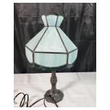 Stained Glass Lamp - some cracks - 16"H