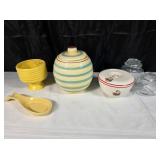 Vintage Bee Hive Cookie Jar & misc