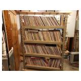 Record Album Collection & Rack - over 1000 LPs