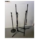 (3) Microphone Stands