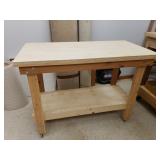 Homemade Workbench on casters