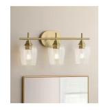 Pavlen 3-Lights Antique Brass Vanity Light