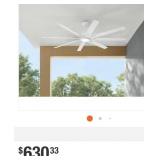 Kensgrove II Smart In/Outdoor White Ceiling Fan 72