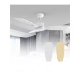 QRMOK 3-Pack 42' LED Light White and Ceiling Fan