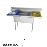 New Koolmore Stainless Steel 3 Compartments Sink