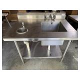 Heavy-Duty Commercial Stainless Steel 1-Comp Sink