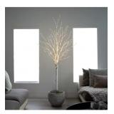 Nearly Natural White Birch Tree Color Changing LED