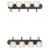 Mari 4-Light Antique Bronze Wall Light Bar