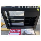 Contemporary Bar Cabinet Tempered Glass