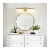 Modern 1-Light Brushed Gold LED Sconce