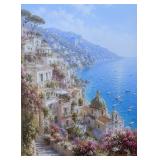 Positano Amalfi Coast Italy Scenic Canvas Wall Art