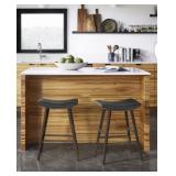 Union Saddle Stool ï¿½ Distressed Black ï¿½ Model 1077