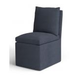 Jason Furniture Gray Upholstered Armless SideChair