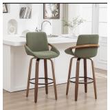 Carruth Green Swivel Upholstered Counter/Bar Stool