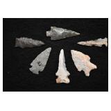 6 Finely Made Authentic Arrowheads Found in Pike C