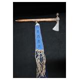 Sioux Tomahawk Pipe 18' with Beaded Drop 1893 Indi