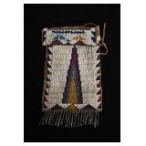 6 1/2' Historic Strike-A-Light Beaded Bag.