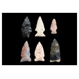 6 Finely Made Authentic Arrowheads Found in Pike C