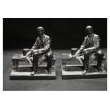 Pair of Abraham Lincoln Book Ends 6 1/2' Tall and