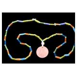 1851 Trade Dollar Beaded Necklace 'Re-Strike'.