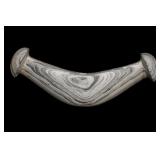 5 3/8' Knobbed Crescent Bannerstone Jackson COA. M