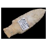 3 1/16' Munkers Creek Arrowhead Found in St. Clair