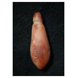 2 3/4' Red Quartz Plummet Modern Made.