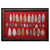 Frame of 33 Arrowheads Found in Central Missouri 4