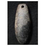 2 7/8' Drilled Granite Plummet Found in Pike Co. M