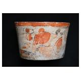 Ancient Mayan Polychrome Ceramic Bowl Circa 250-90