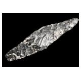 3 9/16' Northwestern 4-Way Knife Obsidian Arrowhea