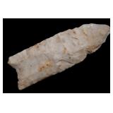 2 15/16' Clovis Arrowhead Modern re-chipping on 5/