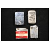 4 Vintage Lighters 2 Winston, Regens, and unmarked