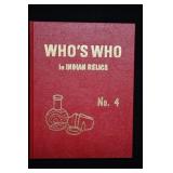 #4 Who's Who in Indian Relics 1976 First Edition.