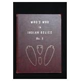 #3 Who's Who in Indian Relics 1972 First Edition.