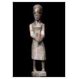 Makonde Tribe African Wood 9' Carving.