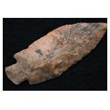 4' Benton Bottle Neck Arrowhead Found in Tennessee