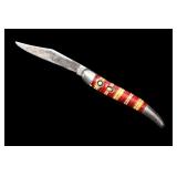Imperial Candy Stripe Switchblade Knife 3 1/4' bla