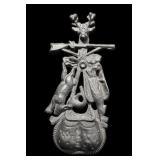 Vintage Cast Iron Wall Mounted Match Holder.