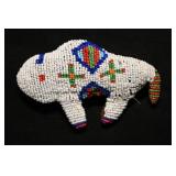 5' Beaded Buffalo Fetish.