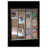 3000 Approx. Baseball & Football Cards 80's & 90's