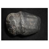 4 3/4' Black Hardstone Full Groove Axe Found in Lo