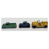 Lot of 3 Original Tootsie Toys Vehicles-Army Ford