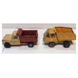 Lot of 2 Die-Cast Toy Dump Trucks-ERTL-Tonkas