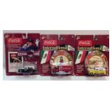 Lot of 3 NIP Coca Cola Johnny Lightning Toy Cars