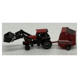 Clean Case IH 2594 W/Loader and Rear 8465 Bailer